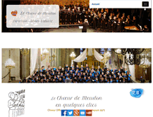Tablet Screenshot of choeurdemeudon.fr